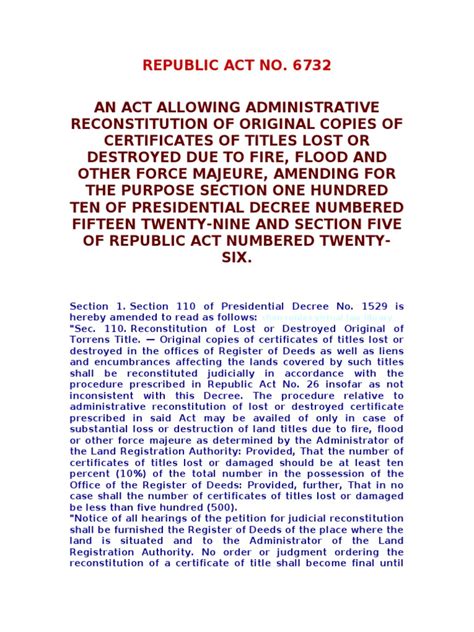 ra 6732|Republic Act No. 6732 .